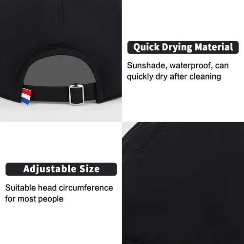 Vista 5 de 3Pcs Quick Dry Newsboy Hat for Men Women Cool Adjustable Flat Cap