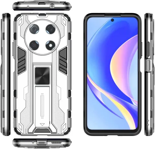 Vista 7 de Pzwoxukhov Funda para Huawei Nova Y90 CTR-LX2 / Enjoy 50 Pro CTR-AL00, funda protectora con función de atracción magnética, color negro