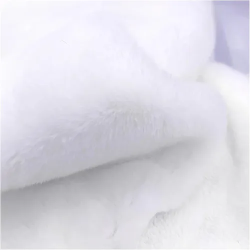 Vista 11 de Tela de piel sintética lanuda de felpa corta, suministros de tela de coser, súper suave y esponjosa, lujosamente cómoda para suministros