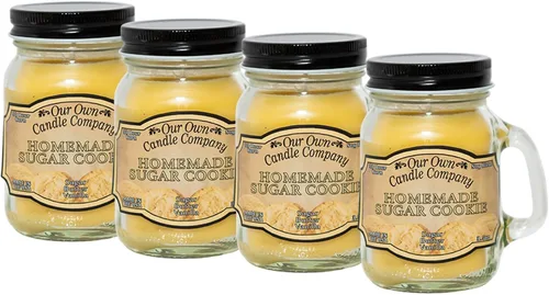 Vista 35 de Grandma's Kitchen - Mini vela perfumada en tarro Mason de Our Own Candle Company, 3.5 onzas (paquete de 4)