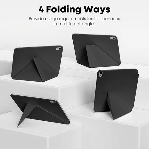 Vista 4 de Kenke Funda magnética desmontable para iPad A16/10ª generación de 11/10.9 pulgadas 2025/2022, funda magnética desmontable para iPad con soporte