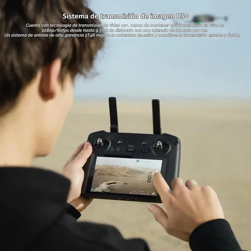 Vista 6 de Controlador inteligente RC Pro para DJI Mavic 3 - Pantalla de alto brillo, rango de transmisión de 9.3 mi, potente procesador