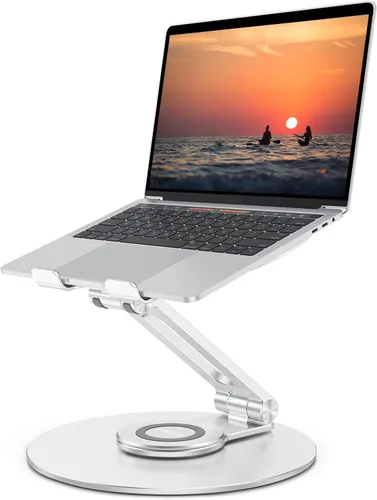 Vista 10 de OMOTON Soporte ajustable para computadora portátil para escritorio, base gris (coolgrey)