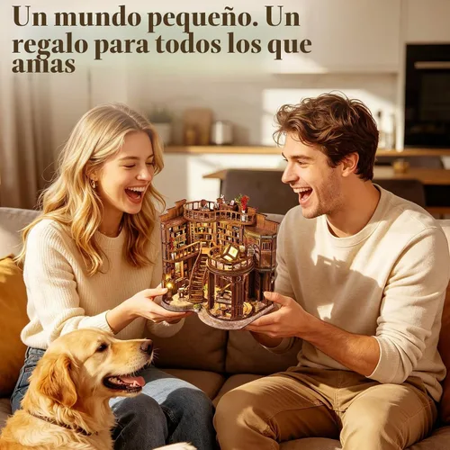 Vista 8 de Kit de rincón de libros, rompecabezas de madera 3D en miniatura, sujetalibros con luz LED, decoración de estantería de flor de cerezo para libros