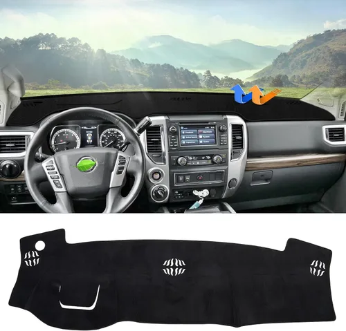 Vista 11 de Autorder Alfombrilla de Salpicadero para Rivian R1T 2022-2025 2026 Accesorios Cubierta de Salpicadero Manta de Salpicadero Franela Protección contra