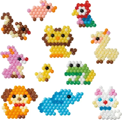 Vista 5 de Aquabeads Arts & Crafts Animal Buddies Theme Refill con cuentas y plantillas