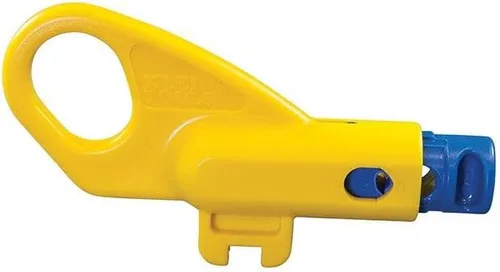 Vista 5 de Klein Tools Kit de probador de cables con pelacables, engarzador, herramientas de corte y enchufes de datos RJ45