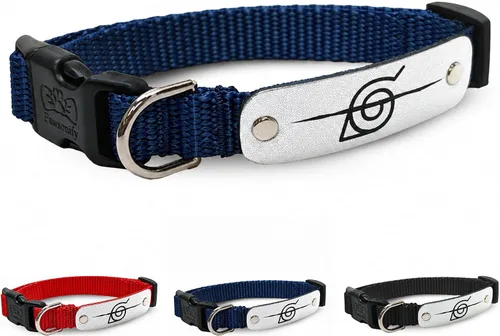 Vista 10 de Collar de perro Naruto para perros grandes, medianos, pequeños y XS: collar para perros de anime con licencia oficial de Naruto Shippuden Arena