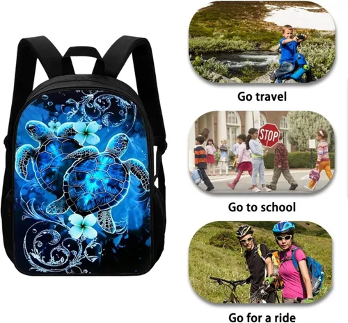 Vista 103 de HUGS IDEA Los animales frescos 3D niños escuela libro bolsa niños impresión mochilas, Baloncesto, Moderno