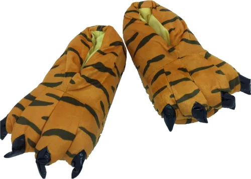 Vista 11 de Zapatos de casa cálidos de felpa con pies de animales para disfraz