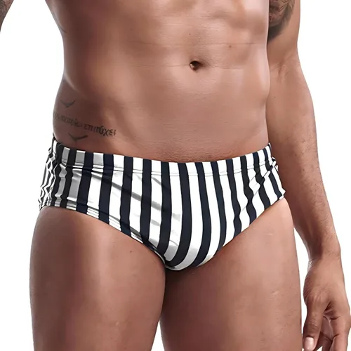 Vista 37 de AIMPACT Traje de baño de secado rápido de los hombres impresos con cordón