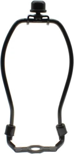 Vista 8 de FDXGYH Kit de soporte de arpa de pantalla de lámpara de 6 pulgadas con marco de cuerno Resistente con tapa de remate de lámpara sólida para Negro
