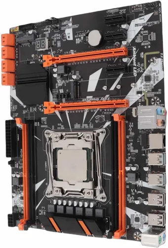 Vista 7 de Dpofirs Placa base X99 CPU Combo, LGA 2011-3 E5 2620 V3 placa base CPU, memoria DDR4 de 4 canales, tarjeta de red Gigabit, interfaz NVME M.2
