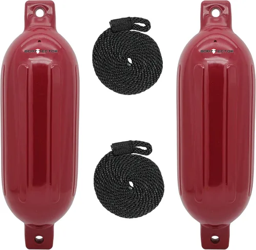 Vista 22 de Extreme Max 3006.7375 BoatTector Defensa Inflable Value Paquete de 2 - 4.5" x 16", Negro