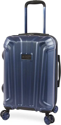 Vista 3 de Original Penguin Gibson - Juego de maleta expandible de 3 piezas con ruedas giratorias, color azul metálico, Azul metálico, Gibson - Juego de 3