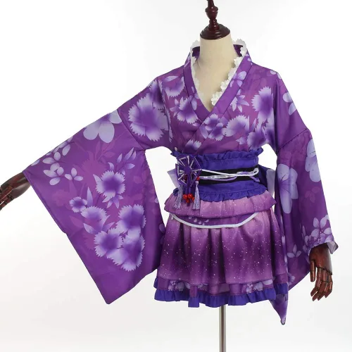 Vista 5 de GRACEART Disfraz de kimono japonés de Yukata para cosplay de anime