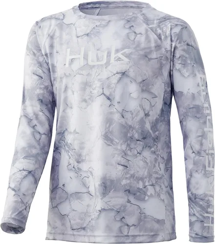 Vista 37 de HUK Camisa unisex de camuflaje Pursuit para niños Camisa de manga larga para niños Sotavento de roble musgoso