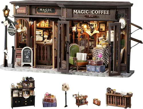Vista 19 de Fsolis Japanese Book Nook Kit for Adults, Beika-cho Convenience Store Tienda de conveniencia Beika-cho
