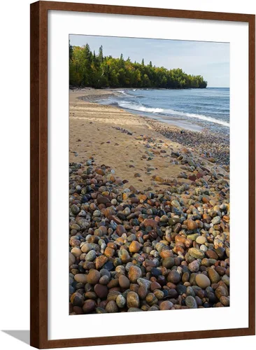 Vista 17 de ART.COM Impresiones artísticas enmarcadas para pared, Michigan, Pictured Rocks National Lakeshore, Au Sable Point and Lake Superior por Jamie & Judy