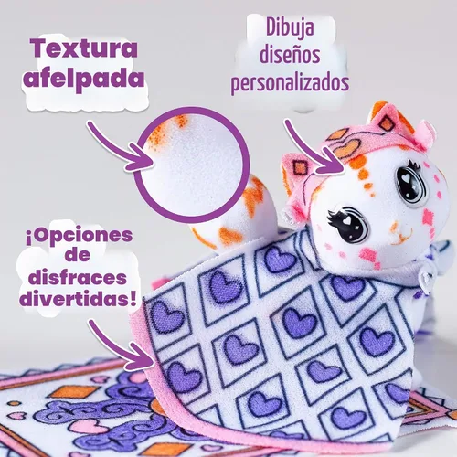 Vista 3 de Crayola Scribble Scrubbie Pets Princess Playset, juguetes para niños, regalo para niñas y niños
