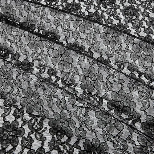 Vista 2 de Raschelle Lace Negro, Tela por yarda