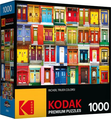 Vista 5 de KODAK PREMIUM PUZZLES - Rompecabezas colorido con puertas de Montreal, multicolor