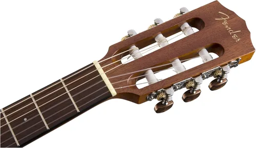 Vista 4 de Fender CN-60S - Guitarra acústica de cuerda de nailon para concierto, con 2 años de garantía, natural