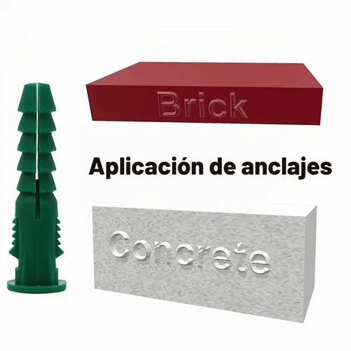 Vista 4 de T.K.Excellent Kit de anclajes y tornillos de plástico para paneles de yeso, juego de tornillos surtidos de anclajes acanalados, kit de anclaje