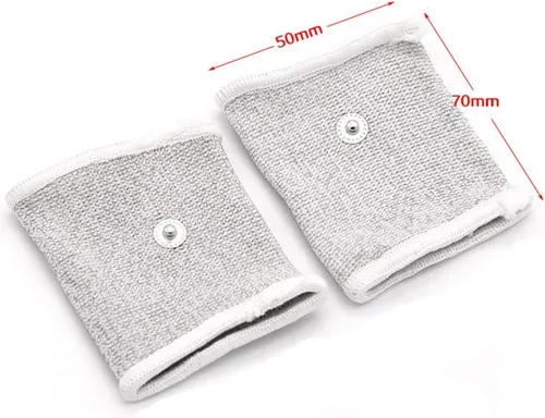 Vista 2 de E-stim Accesorios ajustables de hilo de plata conductor de tela para accesorios de masajeador de dedo de estimulación TENS