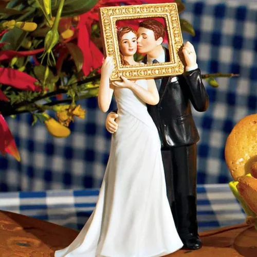 Vista 4 de Weddingstar Picture Perfect Couple - Figura de porcelana para tartas