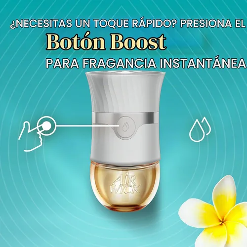 Vista 7 de Air Wick Aceite Perfumado - Recarga Vibrante Isla Coco y Arenas Cálidas 5 unidades.