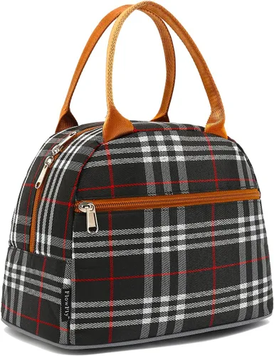 Vista 38 de Bolsa de almuerzo aislada FlowFly - Bolsa de asas organizadora para mujeres/hombres, Alpaca