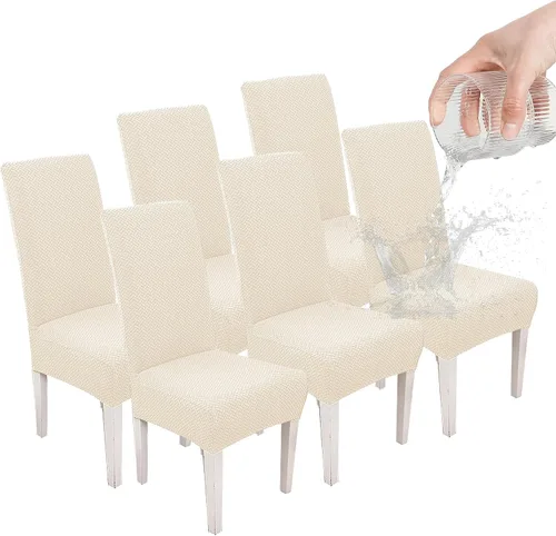 Vista 12 de Parsons - Funda para silla de comedor, funda desmontable para silla de sofá, funda retráctil (2, albaricoque)