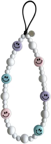 Vista 9 de Drawwind Correa con cuentas para teléfono con pulsera universal, cordón para teléfono celular lindo, pulsera de muñeca con cuentas, cadena de hilo