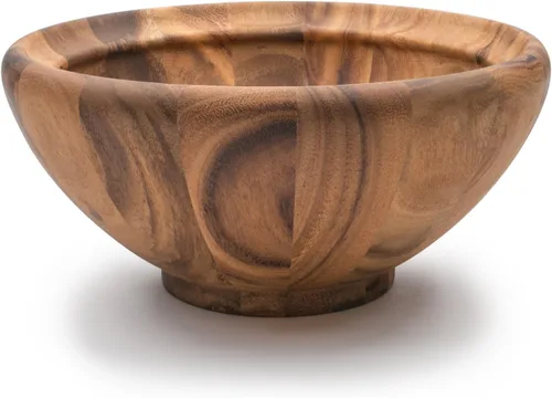 Vista 11 de Ironwood Gourmet Ensaladera de madera extra grande, madera de acacia, 12 x 12 x 7.25