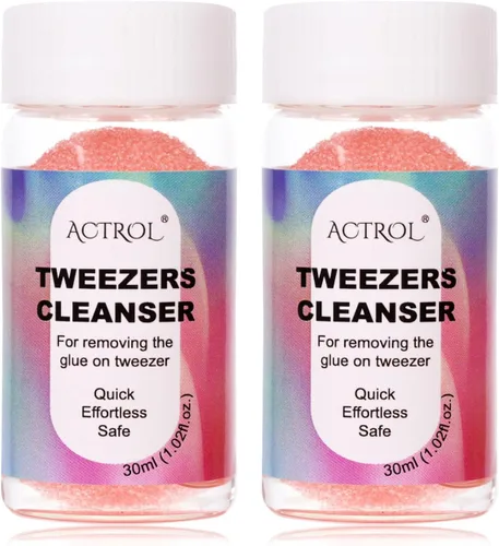 Vista 17 de ACTROL Blue Lash Tweezer Cleanser 0.8 fl oz con bola de esponja para Azul