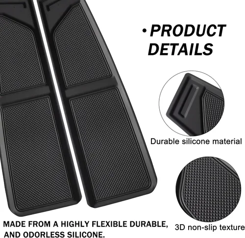 Vista 4 de Tapete de silicona para cubierta de salpicadero para Ford Bronco, accesorios 2021 2022 2023 2024 2025 2026 antipolvo bandeja de salpicadero