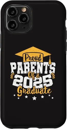 Vista 10 de iPhone 15 Parents of a 2025 Graduate Class Senior Graduation Grad 25 Case