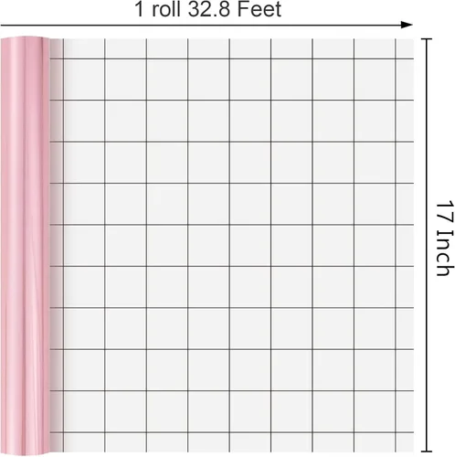 Vista 3 de Merture - Rollo de papel de regalo rosa - 17 pulgadas x 32.8 pies (46.5 pies cuadrados) Papel de regalo sólido color rosa metálico con líneas