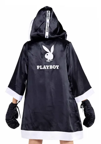 Vista 5 de Disfraz de Boxeadora Sexy Playboy para Mujer Multicolor