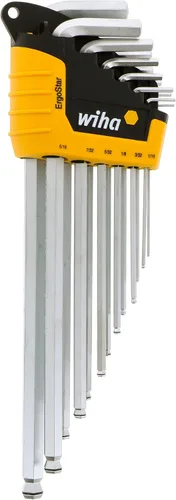 Vista 13 de Wiha 66979 Juego de 35 piezas de bandeja de llaves ErgoStar en forma de L - Hex métrico, Hex SAE, Torx