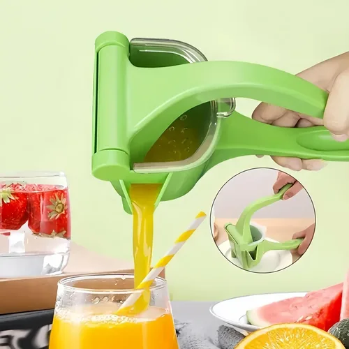 Vista 5 de Exprimidor manual de limón, exprimidor de cítricos, prensa manual, extractor de jugo de alta resistencia, jugo de fruta fresca para limón, lima