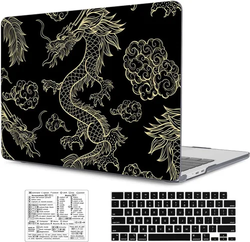 Vista 22 de Funda compatible con MacBook Air de 15 pulgadas 2026 2025-2023 Release M5 A3448 M4 A3241 M3 A3114 M2 A2941, carcasa de plástico duradera