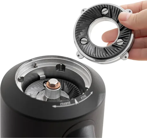 Vista 3 de beanglass T64 Molinillo de Café de Dosis Única, Molinillo Eléctrico de Espresso de Burrs Planos de 64mm (Negro)