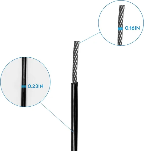 Vista 6 de Cable de repuesto Luwint Fitness, 0.236 in de grosor, para el gimnasio en casa