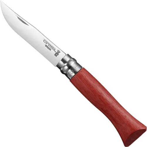 Vista 18 de Opinel Cuchillo plegable de acero inoxidable No.08 con mango de madera de roble