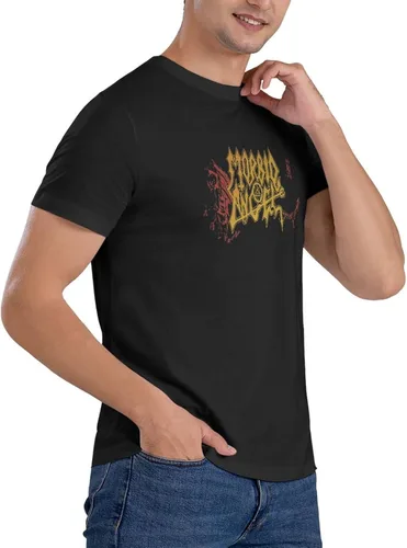 Vista 3 de Morbid Angel T Shirt Men's Summer Round Neck Trend Fashion Short Sleeve T Shirt Sports Fitness Cotton Shirt Tops