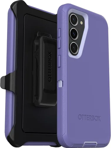 Vista 9 de OtterBox Funda para Galaxy S23 (solamente) - Serie Defender - Negro, resistente y duradera - con protección de puerto - Incluye soporte de clip