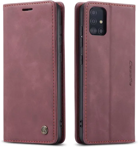 Vista 10 de Funda tipo cartera para Samsung Galaxy A51 4G, con soporte magnético, funda protectora de cuero estilo libro, duradera, a prueba de golpes