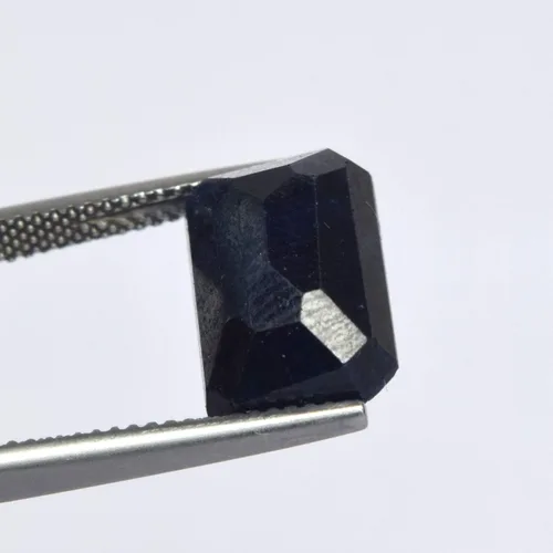 Vista 3 de GEMHUB Atractivo Zafiro Azul 9.05 Ct Egl Certificado Piedra Preciosa Suelta Corte Esmeralda Azul Zafiro para la fabricación de joyas, Gema, azul